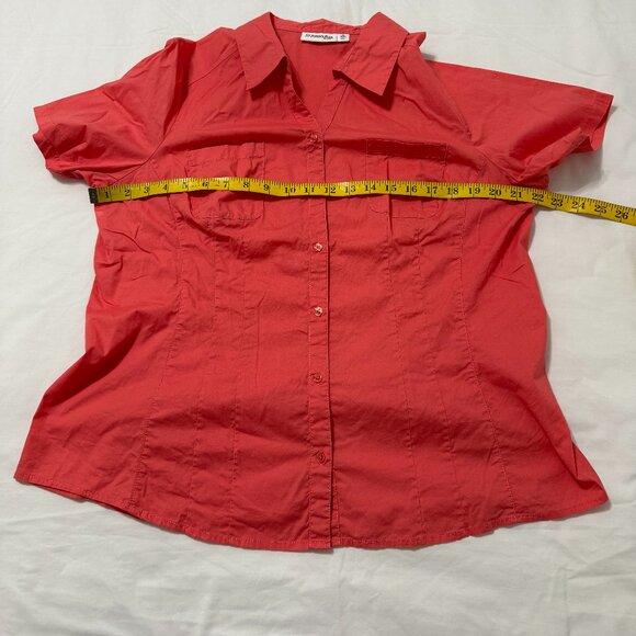 St. John’s Bay Women´s Button Down Shirt, Size XL - Picture 10 of 11